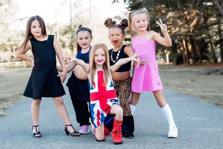 Group dressed as Spice Girls
